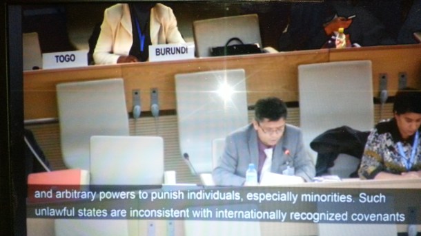 Sadiq Noyan Delivering Speech